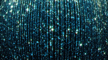 3D render soyut düşen parlak parçacık. Göz alıcı yağmur arka plan için. Parlak ışıklar, kıvılcım ve havai fişek ile arka plan parçacıkların yapılmış