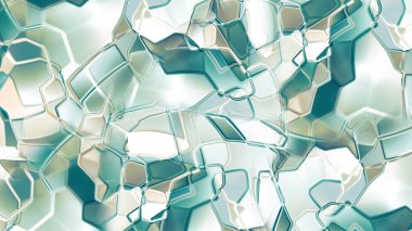 sıvı Metalik arka plan kırılma ve bozulma ışık metal yüzler yüzeyinde gösterilen 3D render