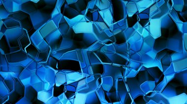 sıvı Metalik arka plan kırılma ve bozulma ışık metal yüzler yüzeyinde gösterilen 3D render
