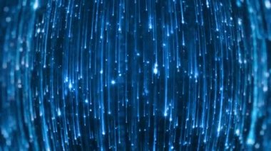 Düşen parlak parçacıklar. Starfall parlak ve parlak bir yıldız işareti ile karanlık bir arka plan üzerinde. Mükemmel parlak ve göz alıcı bir arka plan şenlikli ve ciddi besteleri için. İlmekledi