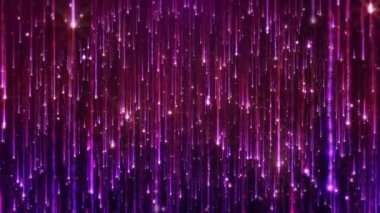 Düşen parlak parçacıklar. Starfall parlak ve parlak bir yıldız işareti ile karanlık bir arka plan üzerinde. Mükemmel parlak ve göz alıcı bir arka plan şenlikli ve ciddi besteleri için. İlmekledi