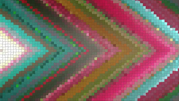 Rendering Mosaico Basato Una Composizione Angolare Astratta Composta Pannelli Linee — Foto Stock