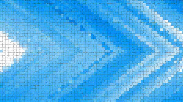 3D mosaic rendering based on an abstract angular composition consisting of panels and lines. Perfect background for bright presentations
