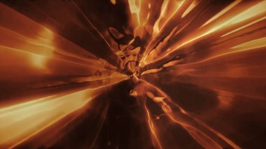 Uzay uçuşunun zaman ve uzayda bir solucan deliğinden başka bir boyuta 3boyutlu olarak işlenmesi. Parlak, yüksek enerjili ve yüksek teknolojili bir tünel. Plazmanın parçacık hızlandırıcılara hareketi