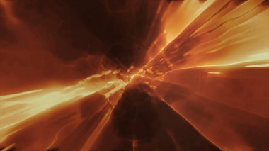 Uzay uçuşunun zaman ve uzayda bir solucan deliğinden başka bir boyuta 3boyutlu olarak işlenmesi. Parlak, yüksek enerjili ve yüksek teknolojili bir tünel. Plazmanın parçacık hızlandırıcılara hareketi