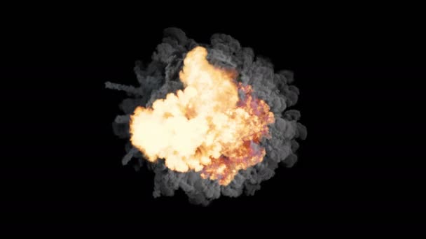 Composição Dinâmica Uma Série Explosões Coloridas Brilhantes Ondas Choque Espaços — Vídeo de Stock