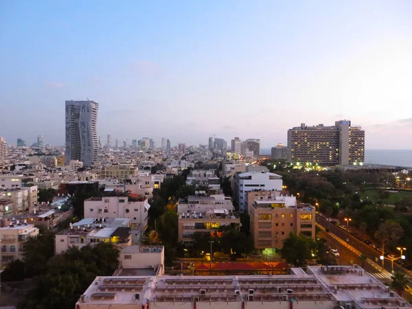 Panorama City Tel Aviv Skyscrapers New Districts City Residential Areas — Stock Photo, Image