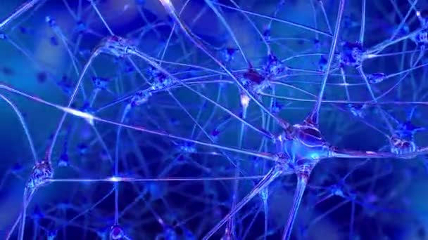 Raison artificielle. Voyage à travers un réseau de cellules neuronales artificielles et de synapses dans le cerveau d'un robot, à travers lequel passent les impulsions et les décharges électriques 