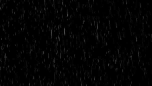 Regen Van Middellange Intensiteit Looping Kan Elk Kanaal Als Alpha — Stockvideo