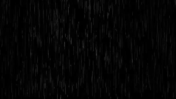Sterke Realistische Regen Looping Kan Elk Kanaal Als Alpha Zacht — Stockvideo