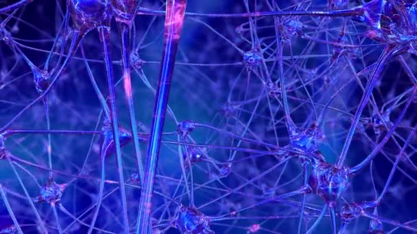 Raison artificielle. Voyage à travers un réseau de cellules neuronales artificielles et de synapses dans le cerveau d'un robot, à travers lequel passent les impulsions et les décharges électriques 