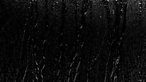 Gocce Pioggia Sulla Superficie Del Vetro Possibile Utilizzare Qualsiasi Canale — Video Stock