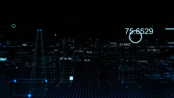 Анотація Технологічного Цифрового Міста Даних Кіберпросторі Зберігання Інформації Інформаційному Просторі — стокове фото