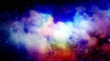 3D render bir yıldız Bulutsusu ve kozmik toz, kozmik gaz kümeleri ve takımyıldızları derin uzayda. Nasa tarafından döşenmiş bu görüntü unsurları