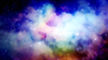 3D render bir yıldız Bulutsusu ve kozmik toz, kozmik gaz kümeleri ve takımyıldızları derin uzayda. Nasa tarafından döşenmiş bu görüntü unsurları