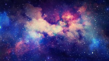 3D render bir yıldız Bulutsusu ve kozmik toz, kozmik gaz kümeleri ve takımyıldızları derin uzayda. Nasa tarafından döşenmiş bu görüntü unsurları