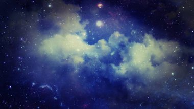3D render bir yıldız Bulutsusu ve kozmik toz, kozmik gaz kümeleri ve takımyıldızları derin uzayda. Nasa tarafından döşenmiş bu görüntü unsurları