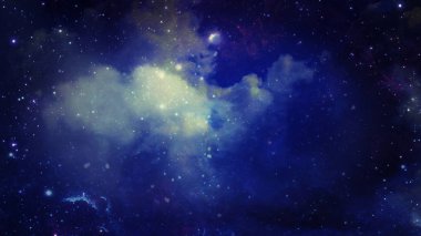 3D render bir yıldız Bulutsusu ve kozmik toz, kozmik gaz kümeleri ve takımyıldızları derin uzayda. Nasa tarafından döşenmiş bu görüntü unsurları