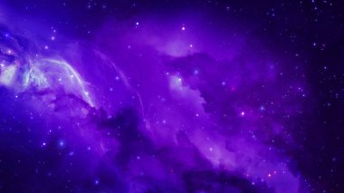 3D render bir yıldız Bulutsusu ve kozmik toz, kozmik gaz kümeleri ve takımyıldızları derin uzayda. Nasa tarafından döşenmiş bu görüntü unsurları