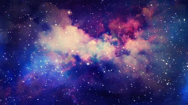 Renderização Uma Nebulosa Estelar Poeira Cósmica Aglomerados Gás Cósmico Constelações — Fotografia de Stock