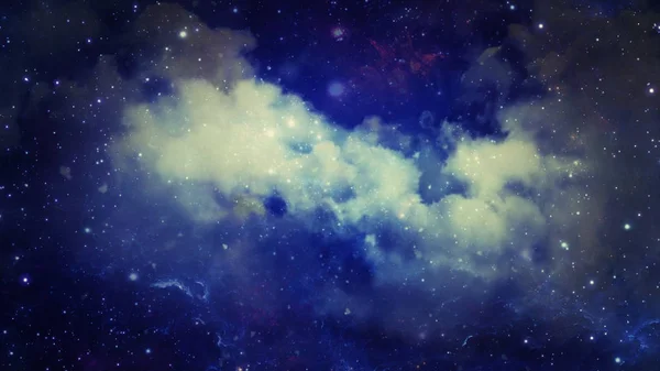 Weergave Van Een Stellaire Nevel Interstellair Stof Kosmische Gas Clusters — Stockfoto