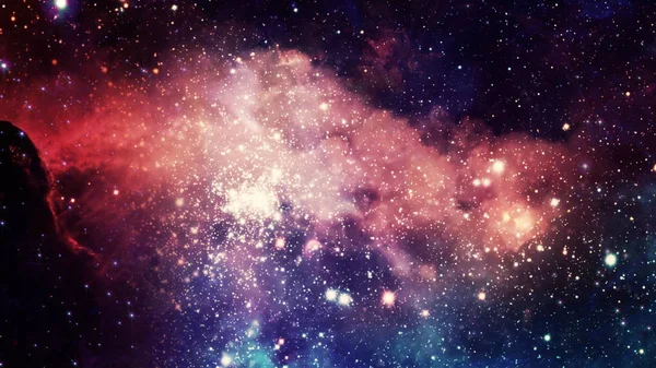 Рендерінг Зоряної Туманність Космічного Пилу Космічні Газу Кластери Сузір Глибокий — стокове фото