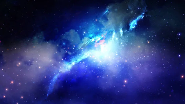 3D render bir yıldız Bulutsusu ve kozmik toz, kozmik gaz kümeleri ve takımyıldızları derin uzayda. Nasa tarafından döşenmiş bu görüntü unsurları