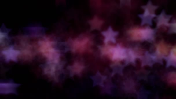 Φώτα Είναι Μορφή Αστεριών Και Θολώματος Φωτεινό Φόντο Για Βίντεο — Αρχείο Βίντεο