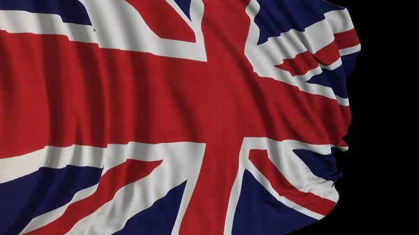 Rendering 3D di una bandiera inglese — Foto Stock