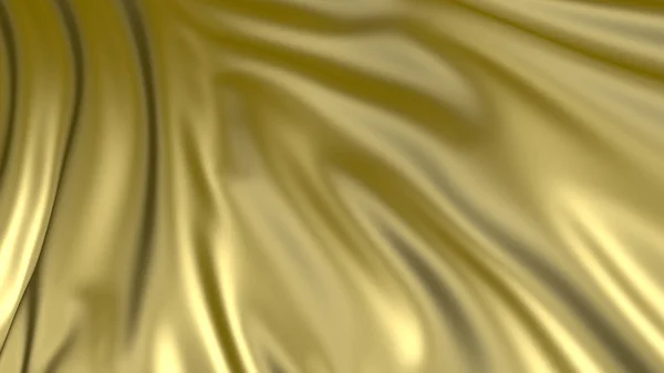 3D rendering of golden fabric — Stock Photo, Image