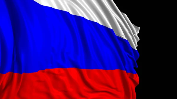 3D rendering of the Russian flag