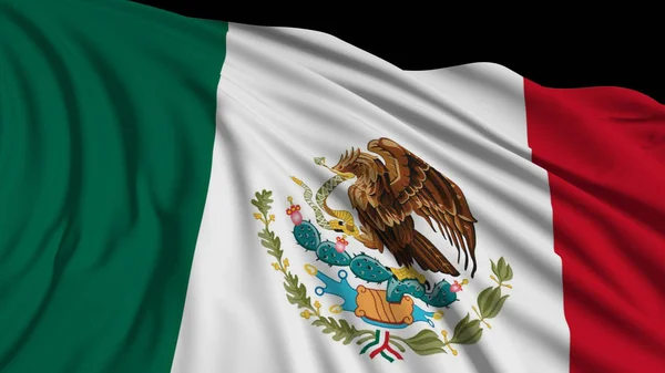 3d rendering of a mexican flag