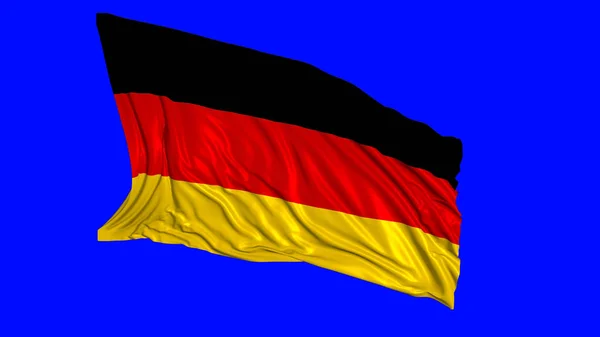 3d renderização de uma bandeira alemã — Fotografia de Stock