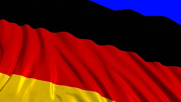 3d rendering of a german flag — Stock Photo, Image