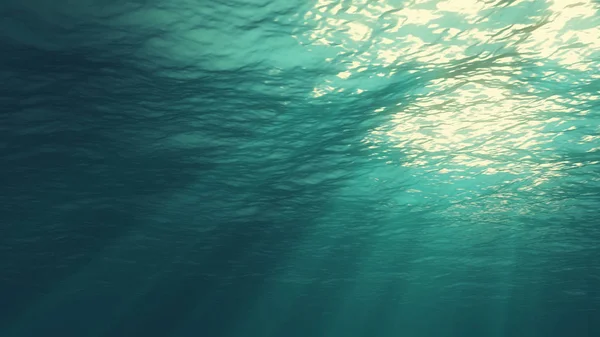 3D-s renderelés a víz alatti fény létrehoz egy szép nap Curta — Stock Fotó