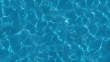 Su caustics. Su yüzeyinin animasyonlu dokusu. Güneş ışığını kırılma ve su yüzeyinde yansımalar ile şeffaf su. Döngü