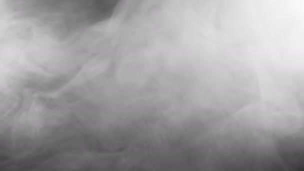 Nevoeiro Movimento Lento Com Torções Iridescentes Grossas Para Sobrepor Vídeo — Vídeo de Stock