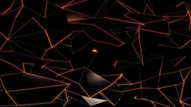 soyut geometrik üçgenler 3D render arka plan