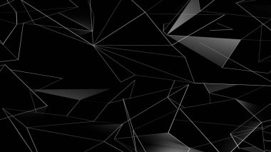 soyut geometrik üçgenler 3D render arka plan