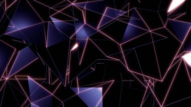 soyut geometrik üçgenler 3D render arka plan