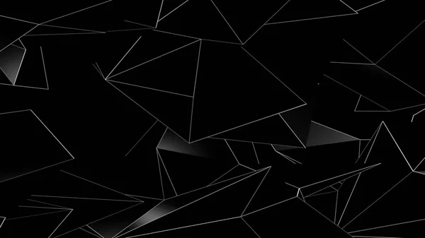 Fondo de representación 3D de triángulos geométricos abstractos — Foto de Stock