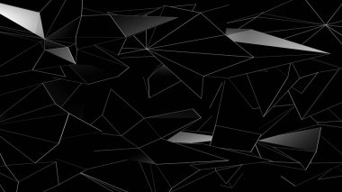 soyut geometrik üçgenler 3D render arka plan