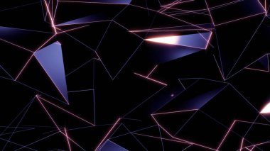soyut geometrik üçgenler 3D render arka plan