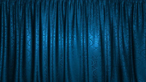 3D rendering of a beautiful curtain for a theater or opera stage