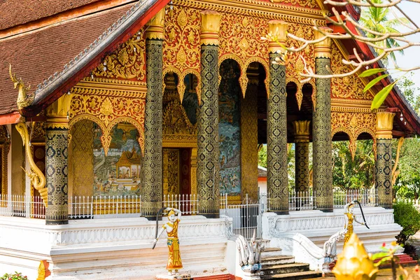 Weergave Van Tempel Luang Prabang Laos Gebouw — Stockfoto