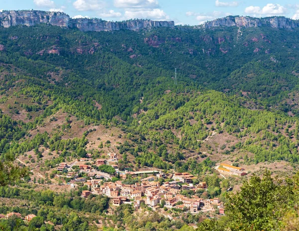 Vista Del Paisaje Montaña Tarragona España Copiar Espacio Para Texto — Foto de Stock