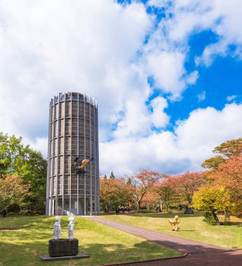 Hakone, Japonya - 5 Kasım 2017: Picasso müze binası. Metin için yer kopyalayın
