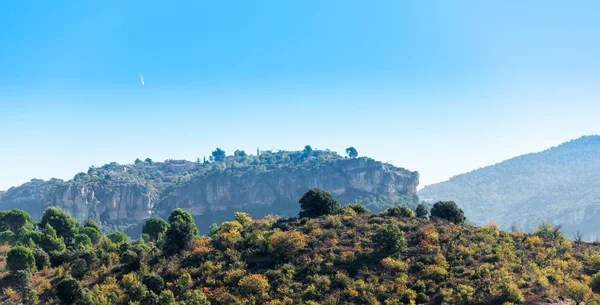 Siurana プラード タラゴナ スペインの岩の多い風景 コピーのテキストのための領域 — ストック写真