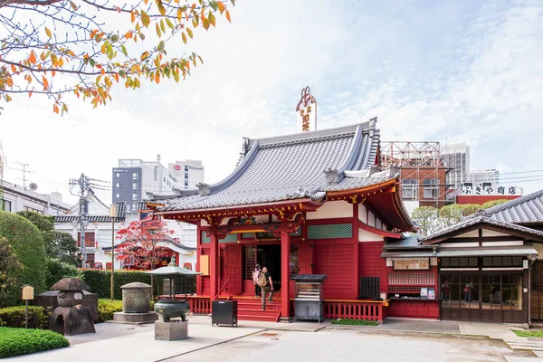 Vista Dos Edifícios Templo Asakusa Schrein Senso Tóquio Japão Espaço — Fotografia de Stock