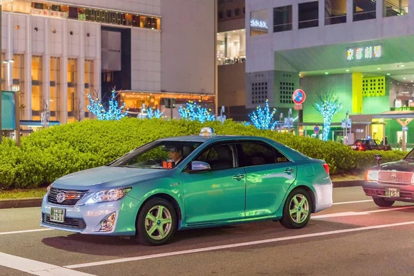 Kyoto Japón Noviembre 2017 Toyota Coche Calle Ciudad Copiar Espacio — Foto de Stock